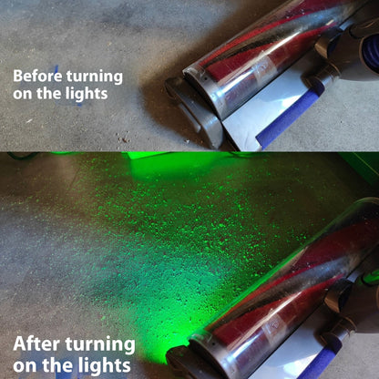 Vacuum Cleaner Sweeping Laser Light