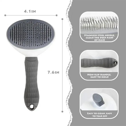 Self Cleaning Pet Hair Remover Brush