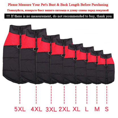 Waterproof Padded Warm Clothes for Dog