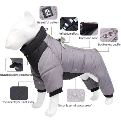 Winter Warm Thicken Pet Dog Jacket Waterproof