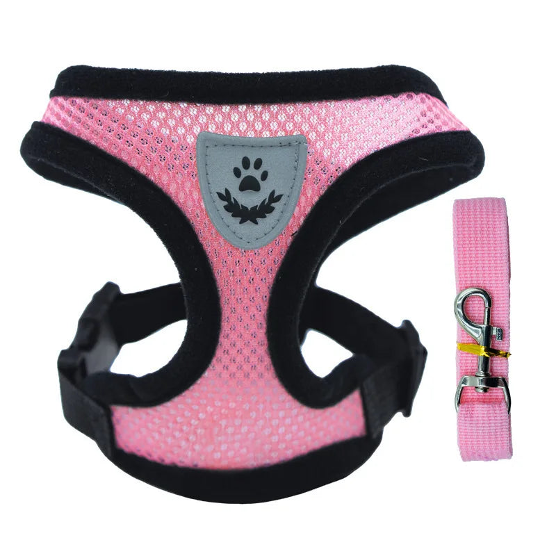 Cat Harness Vest Walking Leash For Puppy